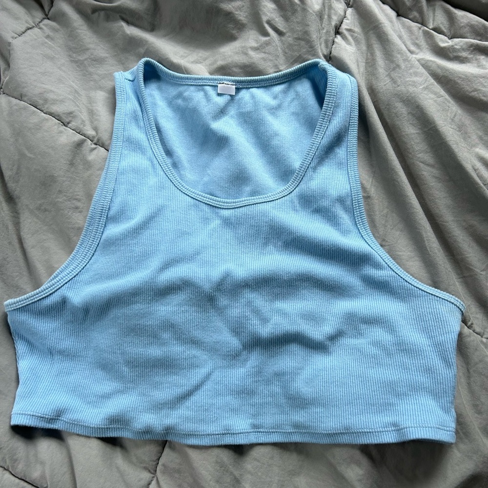 Alo Yoga crop high neck tank
